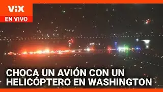 Choca un avión de pasajeros con un helicóptero en Washington DC: mira aquí las imágenes
