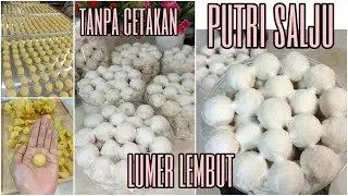 TANPA TELUR  putri salju ekonomis❗tambah 2 bahan ini dijamin istimewa.RIBUAN TOPLES LARIS TIAP TAHUN