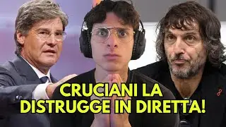 Cruciani DISTRUGGE Studentessa ANTI-MELONI a Dritto e Rovescio!