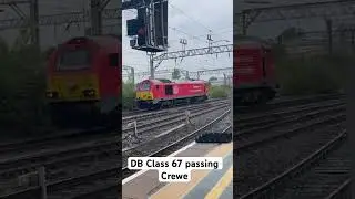 DB Class 67 passing Crewe