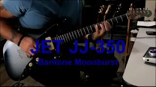 Jet Guitars JJ-350 Baritone Moonburst - test (music)