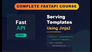 FastAPI # 0026 # Serving Templates using Jinja2