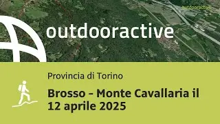 Video Flyover : Brosso - Monte Cavallaria il 12 aprile 2025