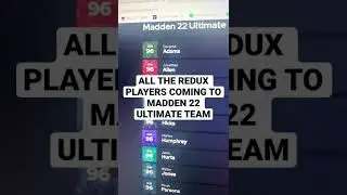 ALL NEW REDUX PLAYERS COMING TO MADDEN 22 ULTIMATE TEAM!