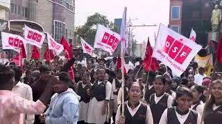 Adoni Students Protest For District 