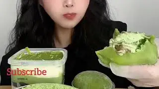 ASMR MUKBANG *Big Bites* 大咬  01 #matcha