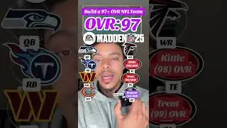 Build a 97+ Overall Team in Madden 25 👀🔥 #nfl #shorts