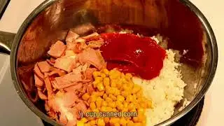 Рецепт корейского жареного риса с сыром | Простой и вкусный