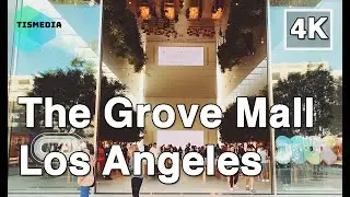 【4K】🇺🇸🌴Walking around The Grove Mall🎧 in West Los Angeles, California, United States on October 2022