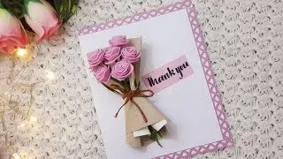 How to make Thank you card// DIY Greeting Card Ideas //CreativeFari