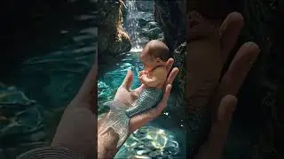 Baby of the sea 🌊🐟#MermaidBaby #FishChild #CuteContent #ViralReel #FantasyEdits #MagicalScene
