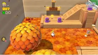 Super Mario 3D World 3-7 Switchboard Falls [Green Stars & Stamp Locations] - Nintendo Switch