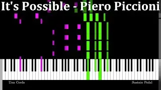 It's Possible - Piero Piccioni | Piano Tutorial【Synthesia-style】