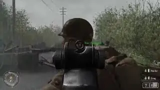 Defending the Pointe du Hoc - Call of Duty 2 Gameplay HD