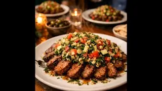Moroccan Spiced Beef with Quinoa Tabbouleh