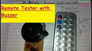 How To Make Simple IR Remote Tester | Remote Tester With Buzzer | Remote Tester | DIY Remote Tester
