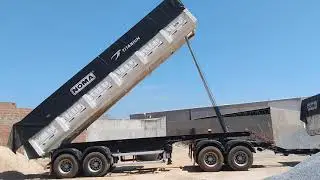 COMO DESCARREGAR UM 9 EIXOS CAÇAMBA SEM DESENGATAR. VEJA ATÉ O FIM TEM UM MACETE #vidadecaminhoneiro