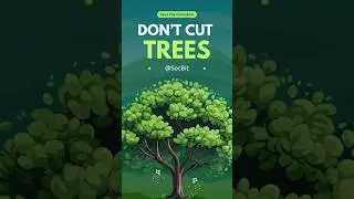 Save trees, save shade, save air, save life.