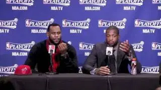 Lebron James & Dwyane Wade: Press Conference after game 4 loss