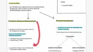 Sonstige Voraussetzungen der Strafbarkeit: Pers&ouml;nliche Strafausschlie&szlig;ungsgr&uuml;nde; Prozessvoraussetzu