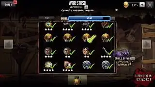 Walking dead road to survival war crate opening