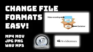 How To Change File Formats MP4 MOV x264 x265 JPG PNG MP3 WAV