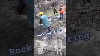 Rock anchoring for Under ground water tank #watertank #construction #constructionproject