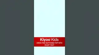 KIYOO KIDS ONION PINK BUTTONED TOP WITH SHORT PANT #kiyooclothing #trending #kiyoo
