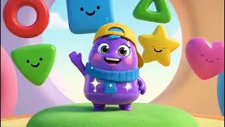 Learn Shapes With Jumpy Jelly \ Circle Square Triangle Song \ Kids Learning Video ✨📚