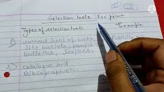 selection tools for print and non print materials