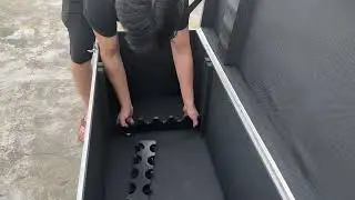 Customized ATA Flight Case for 30pcs 2.4m(8ft) Telescope Adjustable Pipe and Drape Upright Crossbar