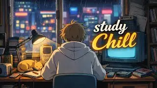 Study Music 🌧️ Lo-Fi for Focus, Study  Relax | Rainy Night