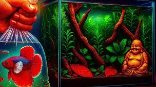 CONSTRU&Iacute; un PANTANO para BETTA OREJ&Oacute;N - AGUAS NEGRAS 😮&zwj;💨🐠