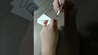 L&agrave;m Sticker N&uacute;i Lửa #diy #art #drawing #sticker #shorts