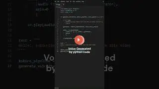 Turn Text into Realistic Voice with Python! 🤯🎤 | Give Your Code a Voice with Kokoro AI! 💻🎧 