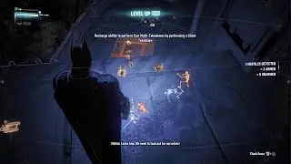 BATMAN: ARKHAM KNIGHT: batman trying to infiltrate air ship