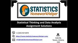 Statistical Thinking and Data Analysis Assignment Solutions