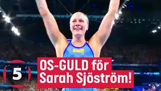 Sarah Sjöström vinner magiskt OS-guld i 50m fritt | Olympiska spelen i Paris 2024 | Kanal 5 Sverige