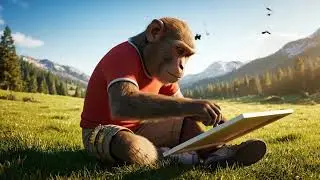 Bouncy Baboon - How the Monkey Painted His Dreams Across the Sky