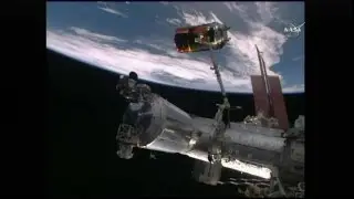 HTV-6 Release from the International Space Station (time lapse)