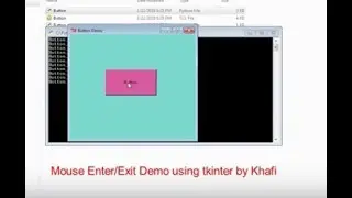 Mouse Enter/Exit button Demo in tkinter