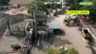 Capious - Asphalt Batch Mix Plant, asphalt plant,  CABP 120 (Out put capacity 120 to 160 TPH)