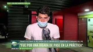 MANO A MANO | Franco Escobar habl&oacute; luego de su operaci&oacute;n en el pie en el m&oacute;vil de El Tres