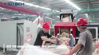 KCP100 compacting pelletizing line for pp woven bag