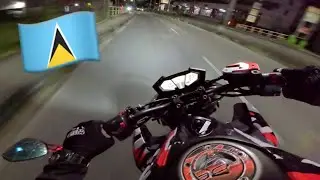 KAWASAKI Z800 MIDNIGHT RIDE ON THE HIGHWAY🇱🇨[4K] | POV | Tropical TED