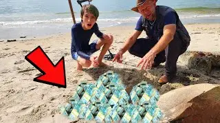 DINHEIRO encontrado na PRAIA...QUEM PERDEU ISSO???