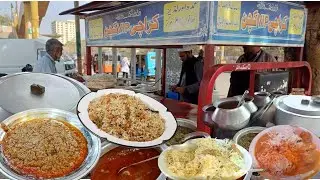 Karachi Street Food Best Desi Food Dhaba l Fry Daal l Mix Sabzi l Homemade Food at THELA