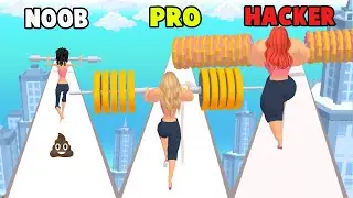 NOOB vs PRO vs HACKER in Weight Runner 3D