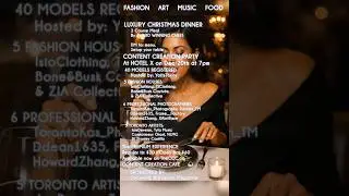 LUXURY CHRISTMAS DINNER at Hotel X - Event Overview