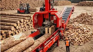 Extreme Log Splitters Crushing Massive Timber With Sheer Hydraulic Force